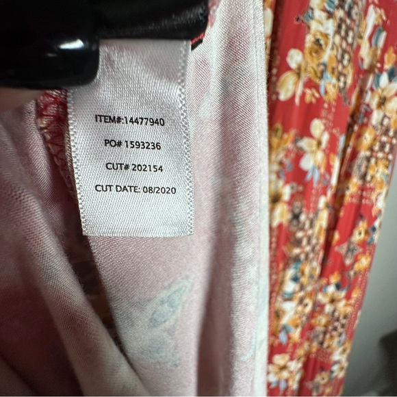 TORRID Women's Super Soft Orange Red Floral Cold Shoulder Surplice Maxi Dress‎ 1 - Picture 13 of 14